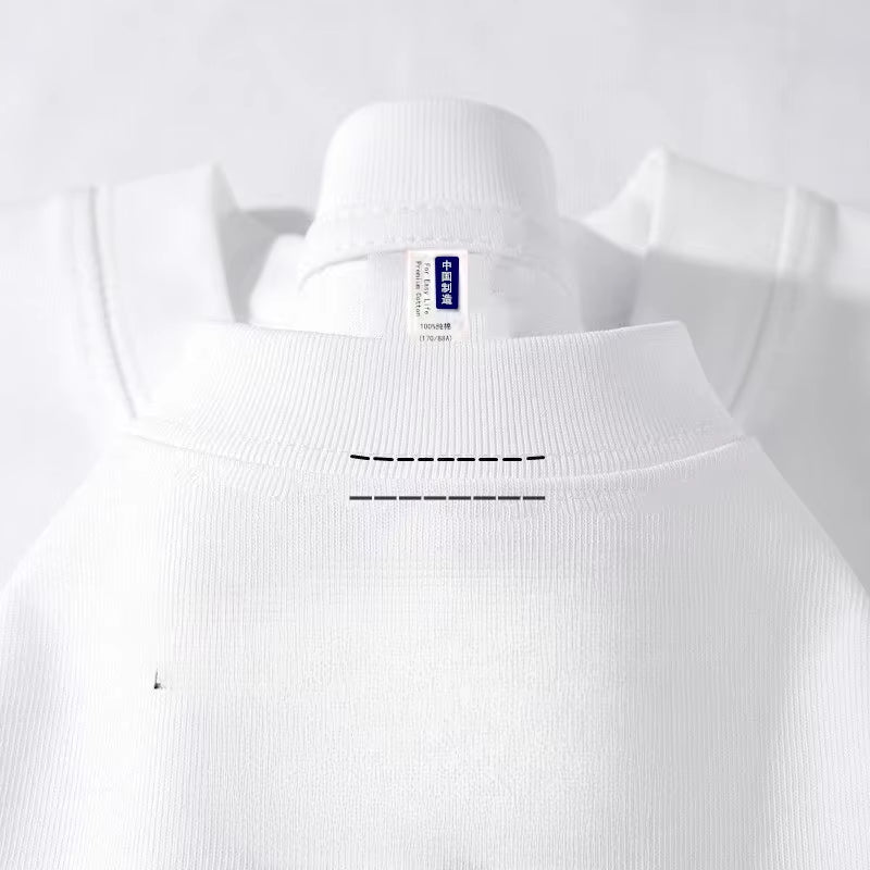 260Gsm Combed Cotton Tees Tshirts Mens Solid Tops Woman Male Short Sleeve Breathable Summer Basic Tops T Shirts