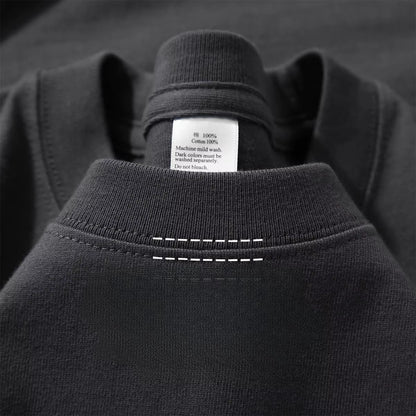 260Gsm Combed Cotton Tees Tshirts Mens Solid Tops Woman Male Short Sleeve Breathable Summer Basic Tops T Shirts