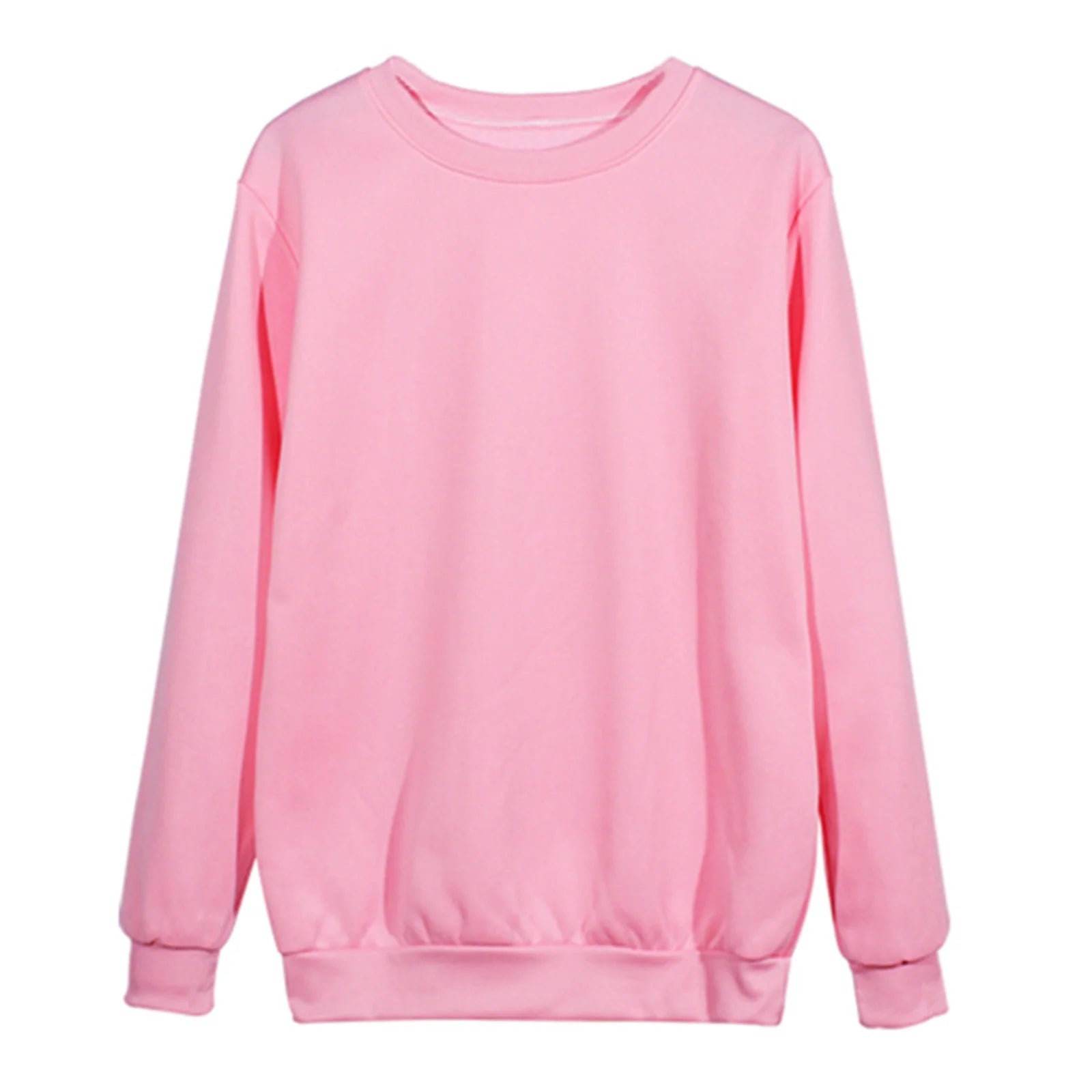 Women'S T-Shirts Mom T-Shirts Loose Solid Long Sleeves Crew Neck Women Blouses under $7 Brown 10